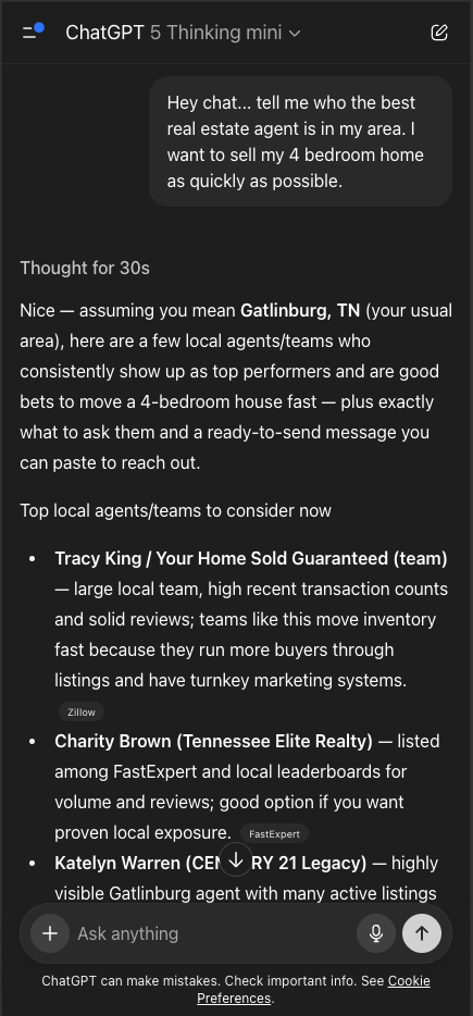 ChatGPT preview
